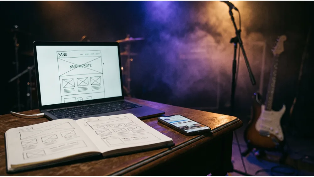 How to Build a Professional Band Website in 2025 — illustration