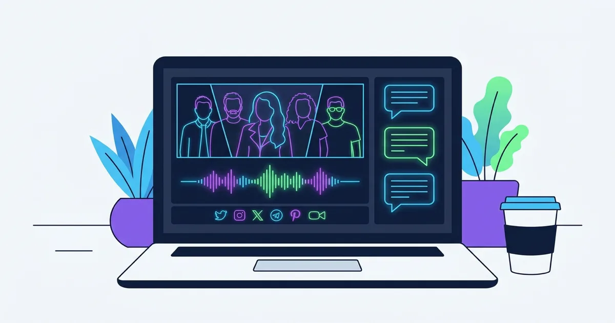 Electronic Press Kit displayed on a laptop showing band photos, music waveform, and social media icons